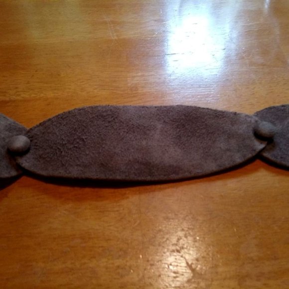 1940-1950 handmade suede belt main image 5